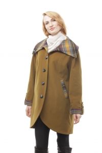 Женское пальто - Арт: 238 khaki - Размеры: 58