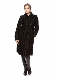 Пальто из каракуля - Арт: 191 black - Размеры: 44 46 48