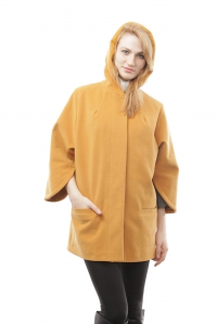 Женское пальто - Арт: 237 yellow - Размеры:  50-52 54-56