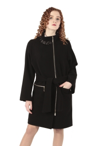 Женское пальто  - Арт: 247 black - Размеры: 42-44 