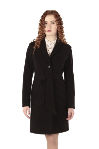 Женское пальто - Арт: 246 black - Размеры: 50 52
