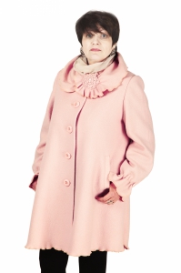 Женское пальто - Арт: 252 pudra - Размеры: 50 52 54 56 58 60