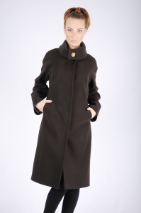 Женское пальто - Арт: 254 шоколад - Размеры: 50 52 54 56 58 60