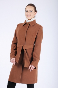 Женское пальто - Арт: 262 коричневый - Размеры: 42 44 54 