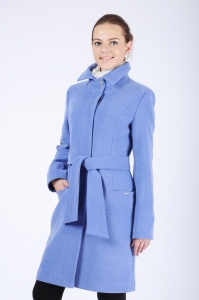 Женское пальто - Арт: 262 голубой - Размеры: 42 46  52 