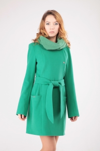 Женское пальто - Арт: 265 св.зелёный - Размеры: 40 42 44 46 