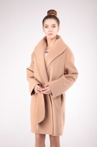 Женское пальто - Арт: 268 беж - Размеры: 50-52