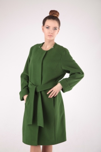 Женское пальто - Арт: 270 зелёный - Размеры: 58