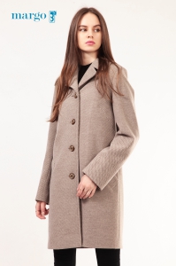 Женское пальто - Арт: 275 бежевый - Размеры: 42 44 46 48 50 52 54