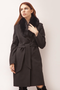Женское пальто - Арт: 279 ут чёрный - Размеры: 44  50 52