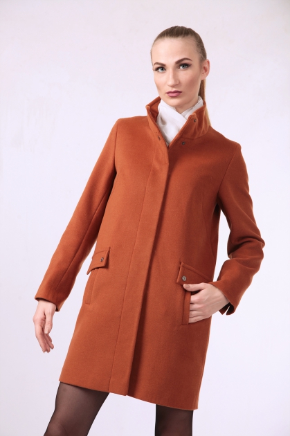 Женское пальто - Арт: 273 коричневый - Размеры: 40 42 44 46 48 50 52 54