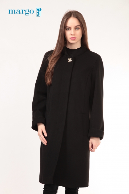 Женское пальто - Арт: 277 чёрный - Размеры: 48 50 