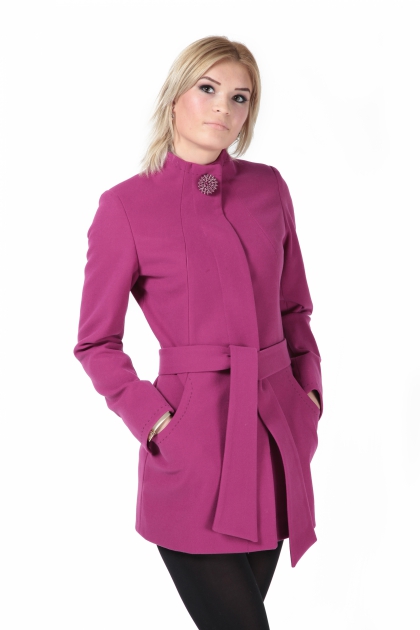 Женское пальто - Арт: 242 fuchsi - Размеры: 52 54 