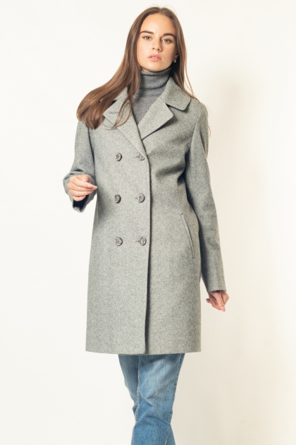 Пальто-пиджак - Арт: 350 mellon серый - Размеры: 40 42 44 46 48 50 52 54