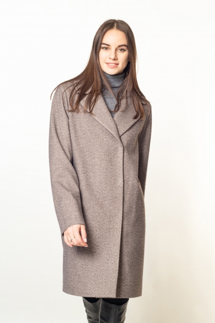 Пальто-пиджак - Арт: 351 коричневый - Размеры: 38 40-42 44-46 48-50 52-54